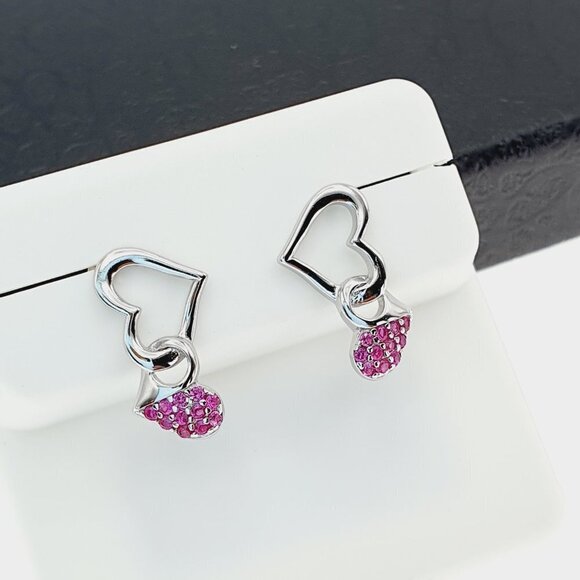 "925 sterling silver luxury CZ earrings for women/girls, Best for gift, RJUS2240 - Picture 9 of 10